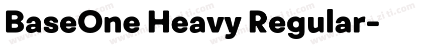 BaseOne Heavy Regular字体转换